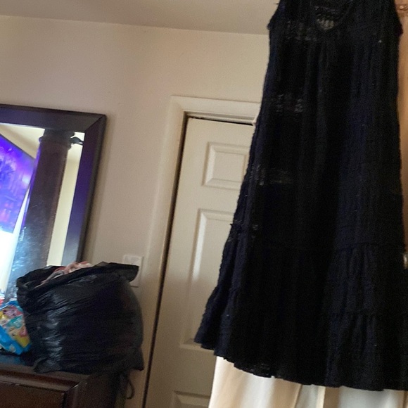 Moda International Dresses & Skirts - Black see thru knitted dress very sexy